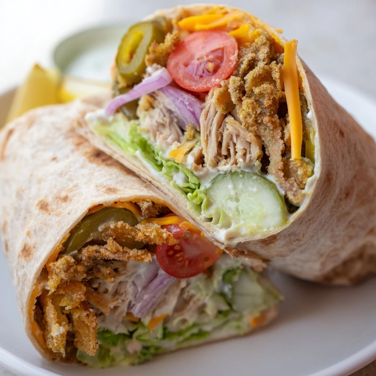 Delicious fried pickle ranch wraps bursting with flavor, perfect for quick meals.