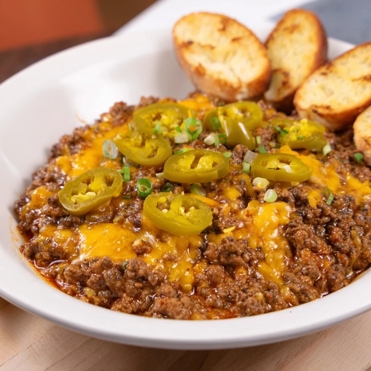 Cheesy Sloppy Joe dip overflowing with flavors, perfect for game day gatherings.