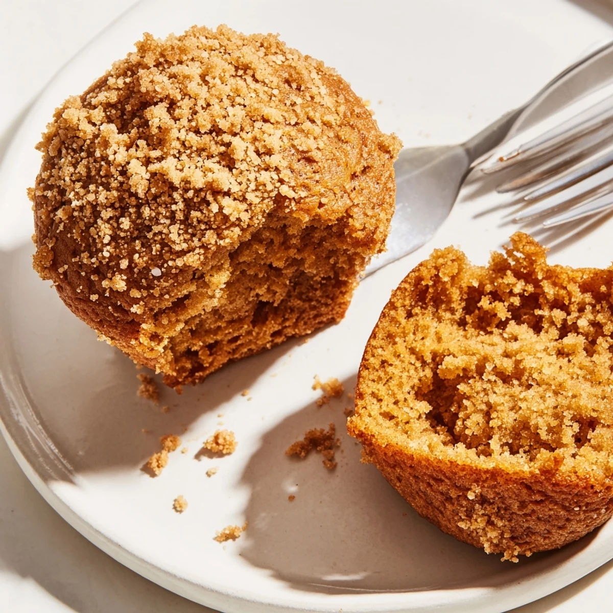 Golden muffins bursting with ginger and maple, ideal with tea or coffee.