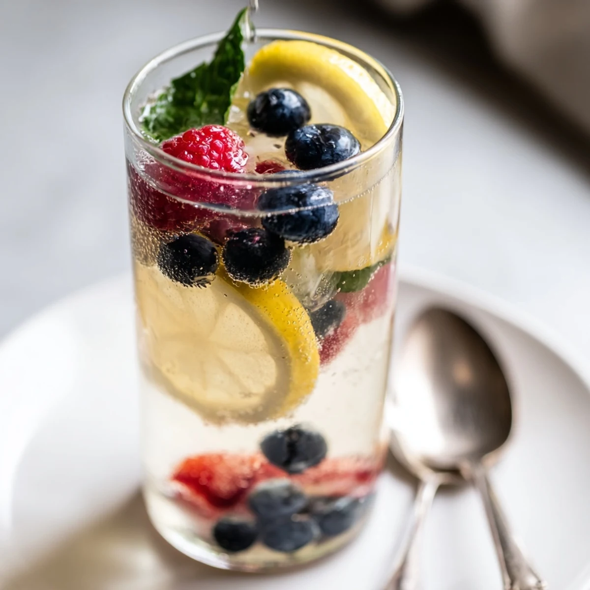 Vibrant fermented drinks showcasing colorful fruits, perfect for summer gatherings and health.  