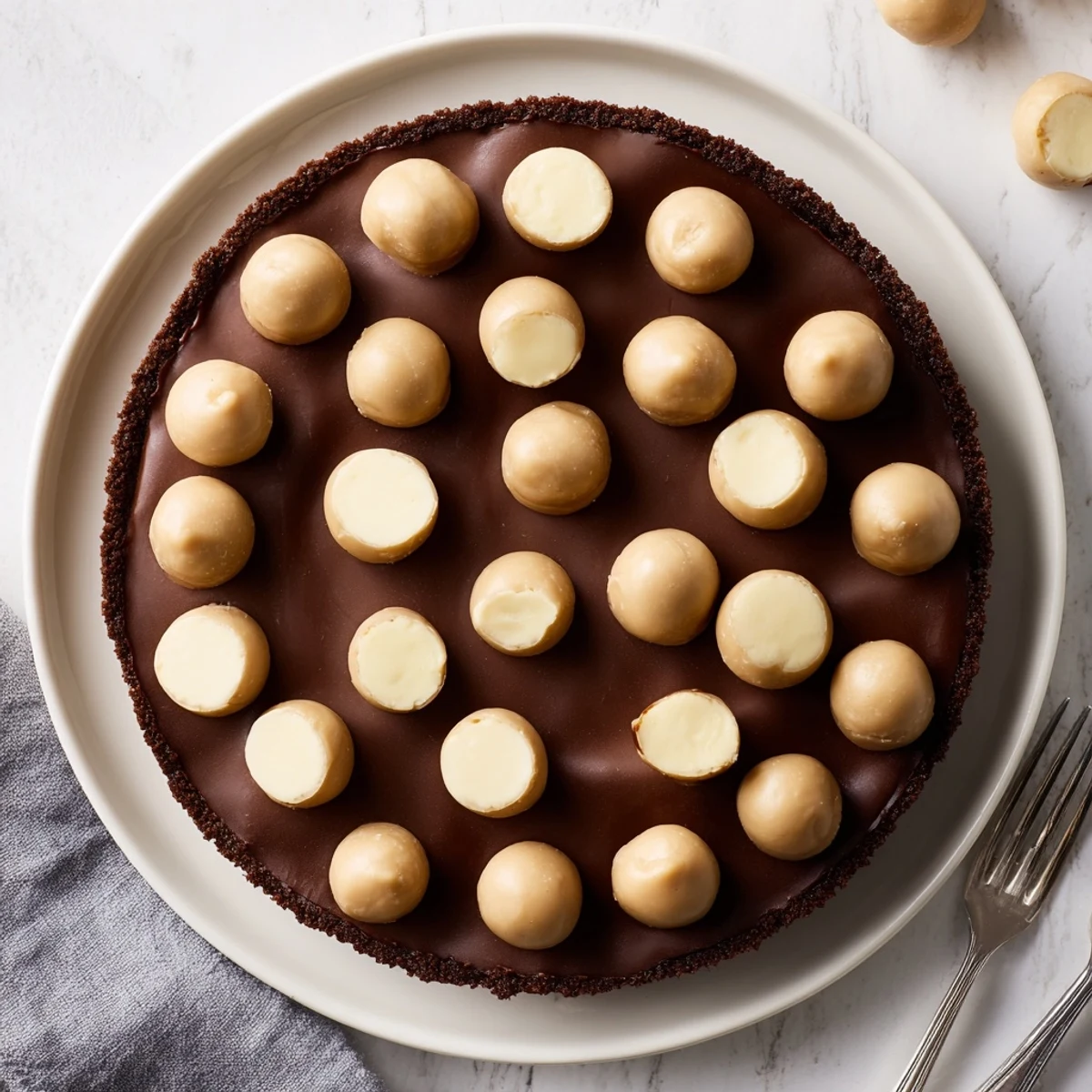 These homemade peanut butter buckeyes are rich, with a smooth chocolate coating and a delightful center.