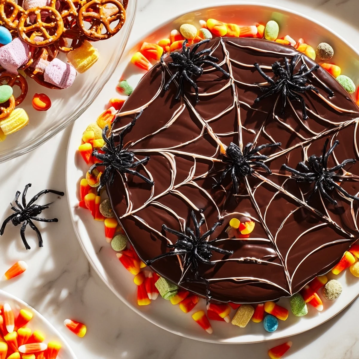 Spiderweb Candy Platter