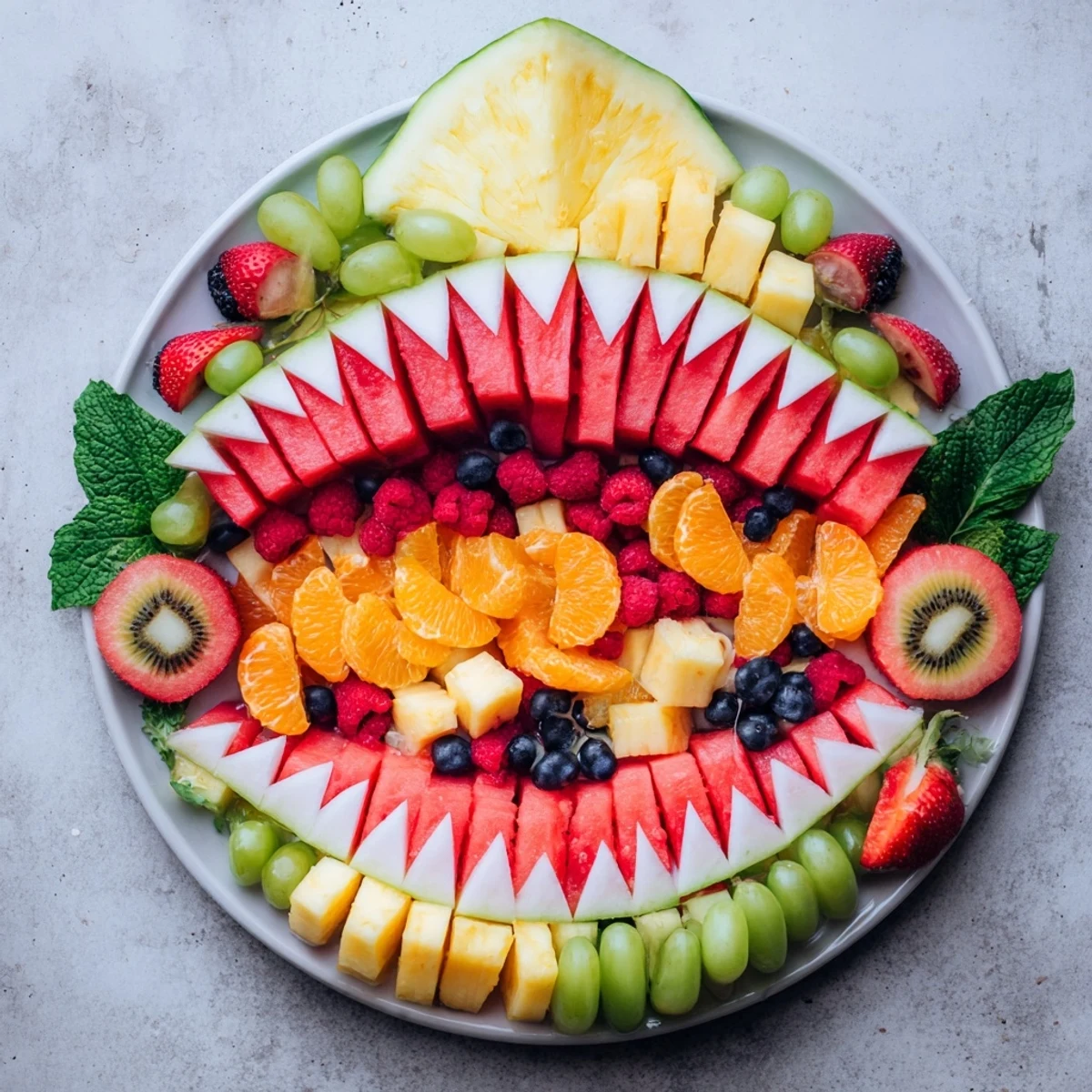 Imagine the refreshing Watermelon Shark Bite Board: a creative, eye-catching, and delicious fruit platter.