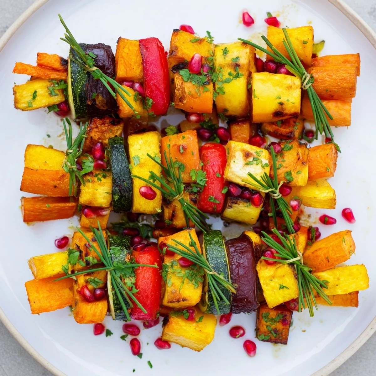 Vibrant Christmas Present Veggie Crates: roasted vegetables arranged as festive gift boxes for a holiday meal.