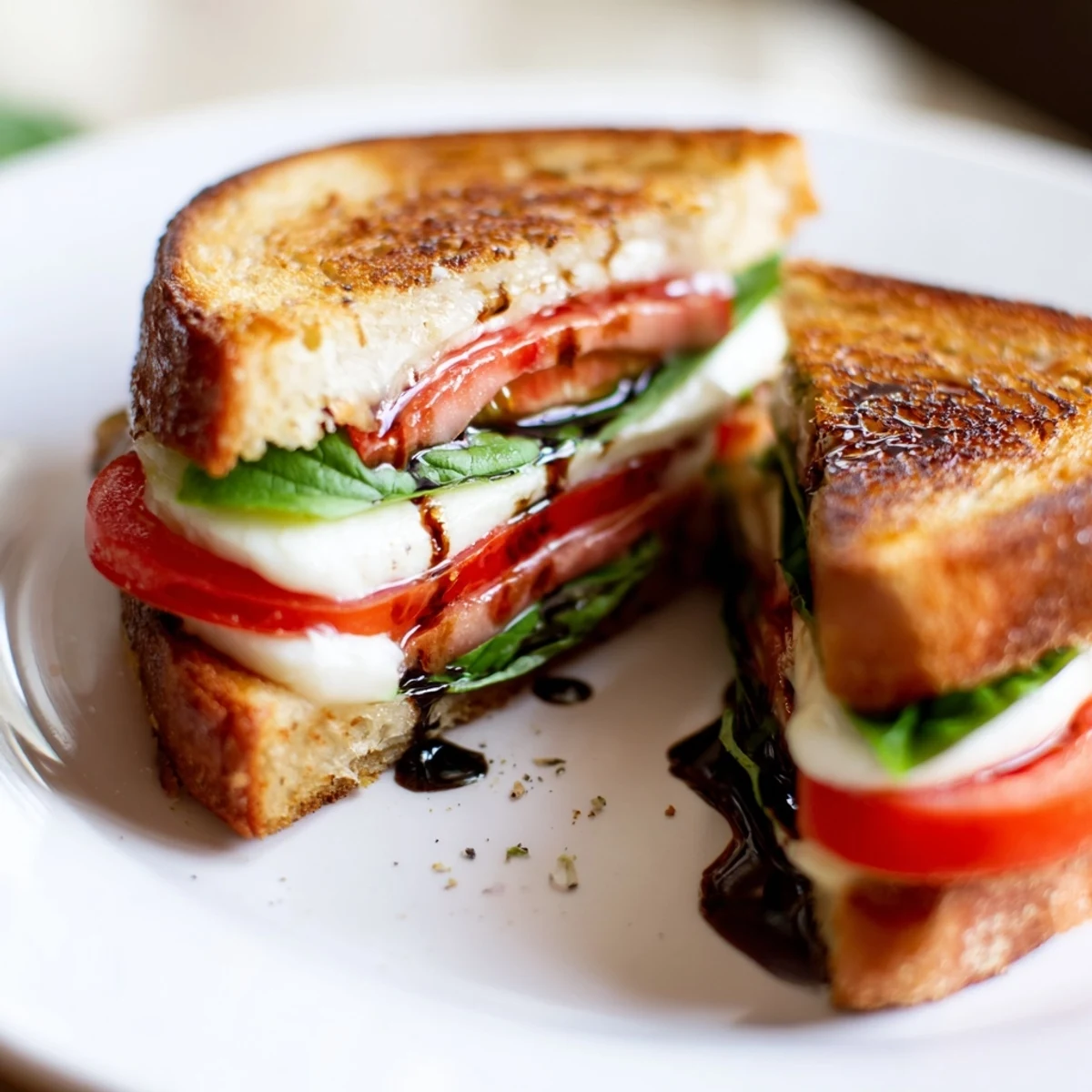 Enjoy the gooey goodness of this easy Caprese Salad Grilled Cheese - a comforting, fresh, and Italian-inspired dish.