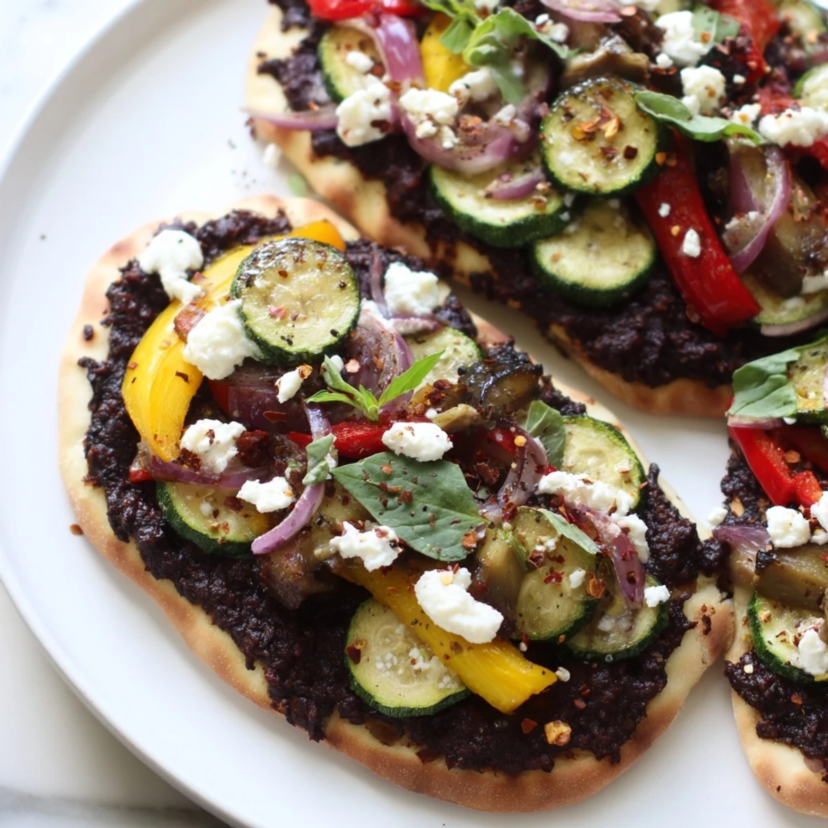 Enjoy a delicious Mediterranean-style Naan Bread Pizza, perfect for a quick and easy vegetarian meal.