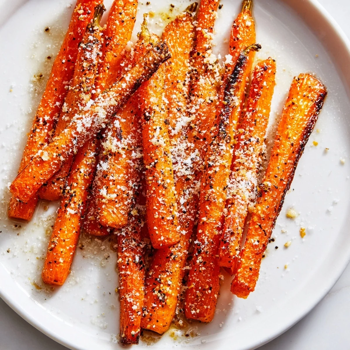 Parmesan Baby Carrot Chips