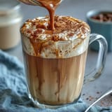 Creamy dandelion tea latte with oat milk and honey, topped with cinnamon for a warm, comforting drink