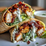 Tender, breaded chicken strips nestled with crisp romaine in a delicious Caesar wrap.