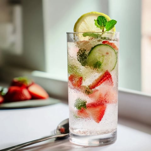Refreshing Water-Based Mocktails with mint and citrus slices, perfect for summer gatherings.  