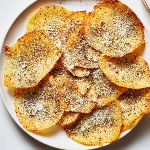 Golden Cottage Cheese Chips: Crispy and savory, fresh from the oven, ready to snack on.
