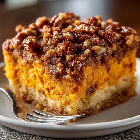 A cozy shot of warm Maple Pecan Sweet Potato Casserole, perfect for Thanksgiving dinner.