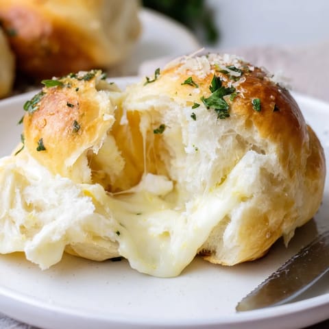 Cheesy Stuffed Dinner Rolls