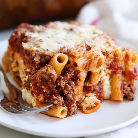 Baked Ziti Meat Sauce