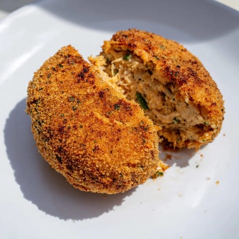 Freshly air-fried, these Spicy Ranch Chicken Croquettes offer a delightful crunch and savory satisfaction.