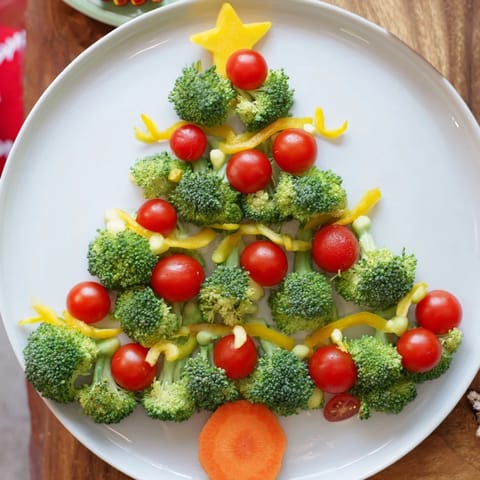 Broccoli Tree with Tomatoes