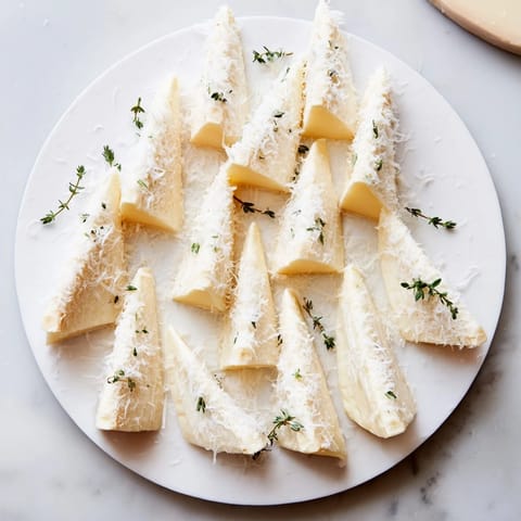 Elegant Snowcapped Range appetizer showcases chilled Brie wedges, resembling a snow-covered mountain landscape.