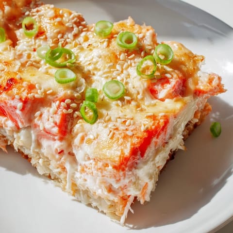 Creamy Salmon Sushi Bake