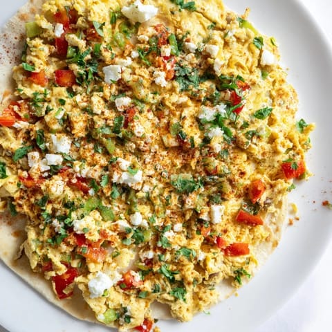 A bubbling skillet of Turkish Menemen Eggs Pizza, ready to be sliced and enjoyed fresh.