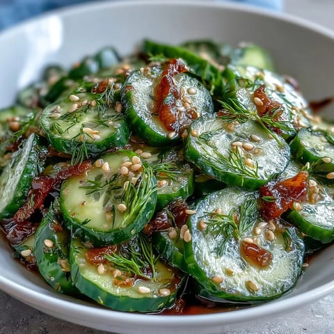 Refreshing Crunchy Cucumber Salad