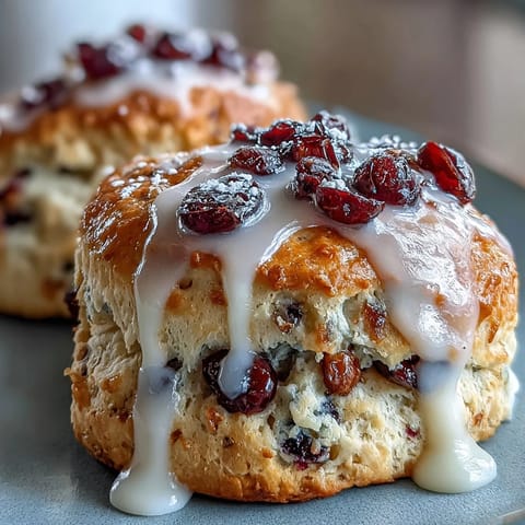 Buttery, flaky scones bursting with blueberries and lemon, ideal for a cozy spring brunch.  