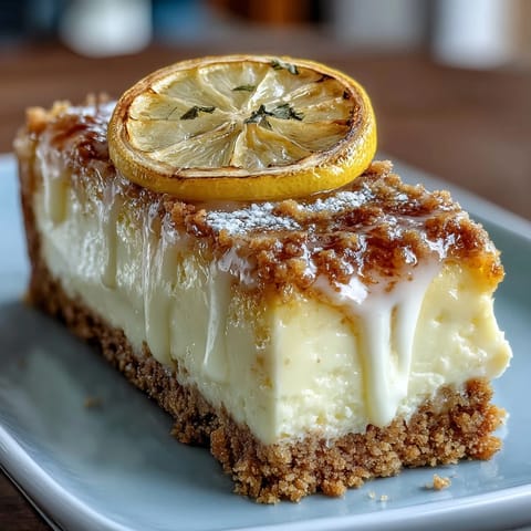 Vibrant limoncello cheesecake bars with a buttery graham cracker crust, topped with lemon zest for a bright, creamy dessert.  