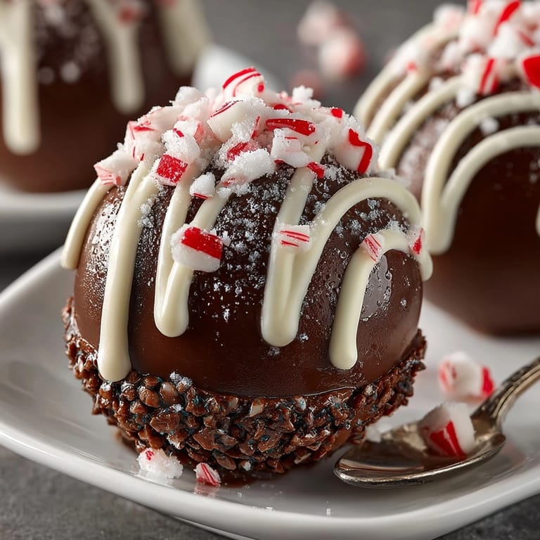 Unmolded Hot Cocoa Bombs sit ready for peppermint filling, showcasing smooth, dark shells.