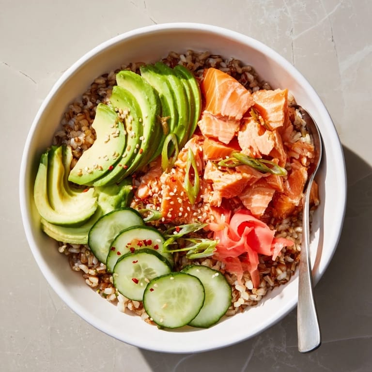 Delicious Leftover Salmon & Rice Bowl, perfect for a comforting weeknight meal.