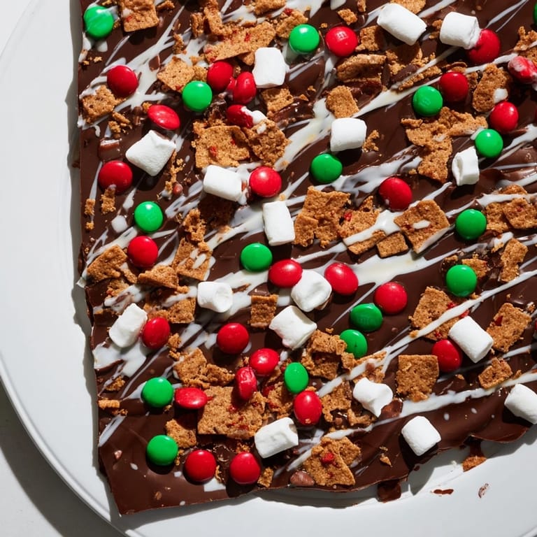 Imagine the crack of Quick Christmas Smores Bark, piled high with graham crackers and chocolate, perfect for sharing.
