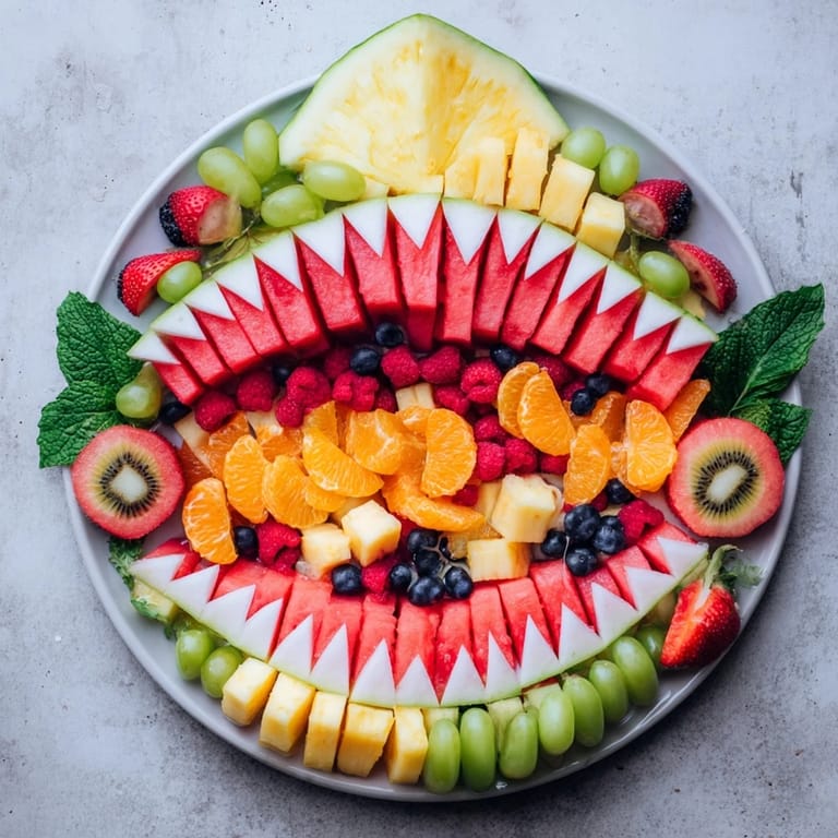 Imagine the refreshing Watermelon Shark Bite Board: a creative, eye-catching, and delicious fruit platter.