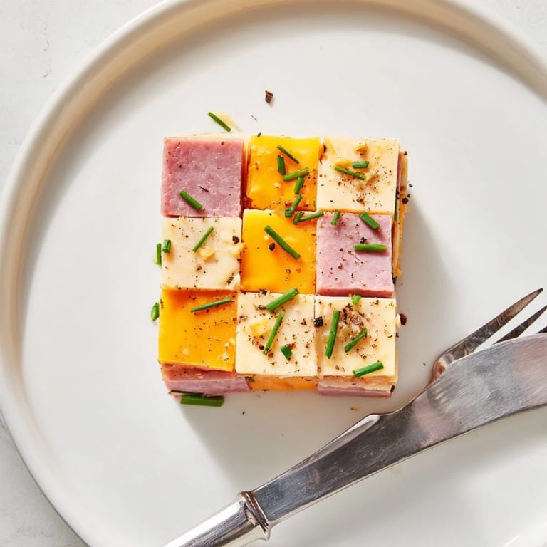 Freshly assembled Checkerboard Picnic Bites, a perfect gluten-free appetizer, ready for your next event.