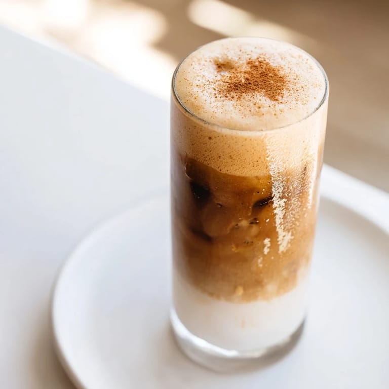 Shaken Iced Brown Sugar Oat Latte features espresso, oat milk, and delicious brown sugar syrup.