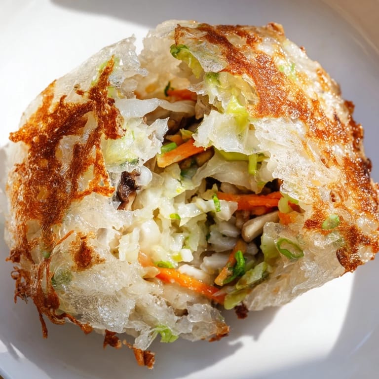 Perfectly fried Crispy Rice Paper Dumplings showcasing their delightful, crunchy, golden texture.