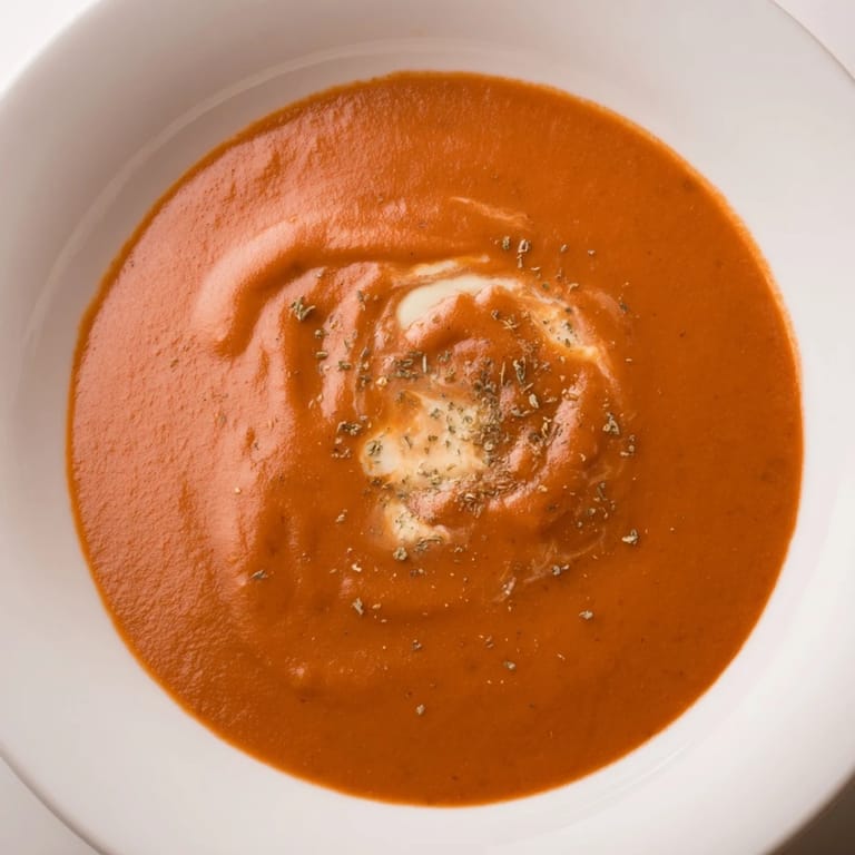 Quickly made Instant Creamy Marinara Hack, this image shows a pot of bubbling tomato sauce, ready for serving.