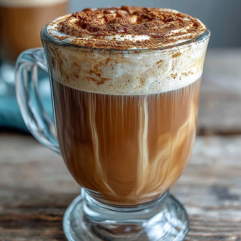 Two mugs of rich Hojicha Latte, featuring warm, earthy tones and a soft swirl of steamed milk foam.