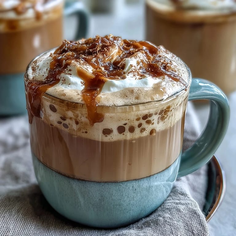 A soothing cup of dandelion tea latte with oat milk and honey, perfect for a caffeine-free afternoon break