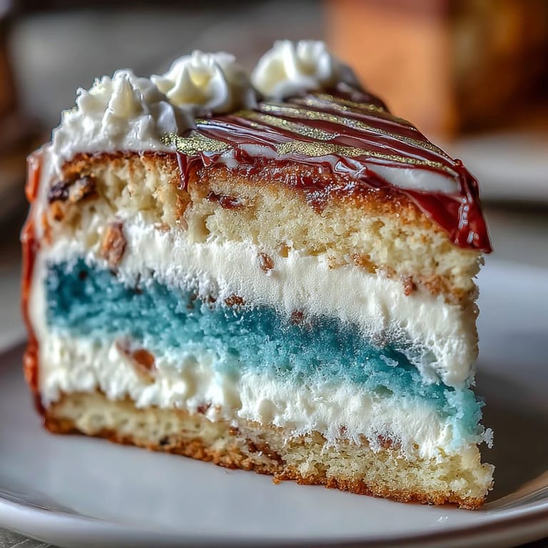 Ombre blue graduation cake with rich vanilla buttercream frosting, decorated with gold leaf for a sophisticated and celebratory dessert centerpiece.